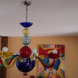 Cup, Replacement Or Spare Parts For Chandeliers By Venini - Arlecchino , Mazzega , Maria Theresa, Toso, With Broken Pieces, in Murano Glass - thumbnail 2