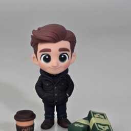 Custom Graduation Gift 3D Printed Pixar Style Figurine - Personalized Mini Toy From Photo - Unique Keepsake For Him Or Her - thumbnail 2