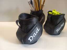 Personalized Golf Bag Desk Organizer Classic Tour Style