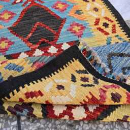 2.6??16.4 Ft Long Hallway Runner Kilim Rug - Handwoven Afghan Flatweave Techniques - thumbnail 4