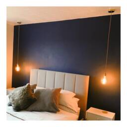 Long Brass Single Drop Pendant Light - Without Bulb - thumbnail 2