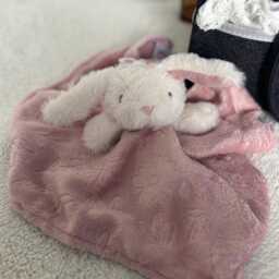 Personalised Baby Comforter, Embroidered Plush, Bear, Elephant, Rabbit, Zebra - thumbnail 4