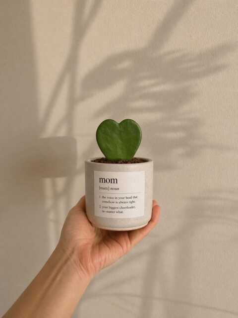 Personalized Concrete Planter, Mom Definition Pot, Small Succulent Holder - image 1