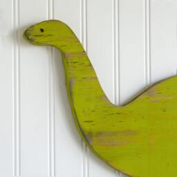 Small Brachiosaurus Dinosaur Decor Wooden Wall Baby Nursery Kids Room Dino - thumbnail 1