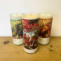 No Name Distillery Bottle Candle - Scented Soy Wax Sci Fi Design 1950S Rum Tequila - thumbnail 2
