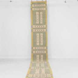Handwoven Wool Kilim Runner Scandinavian Flatweave Rug, 3x12 Or 2.5x10 Ft, Stair Handmade Runner - thumbnail 3
