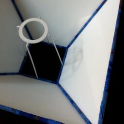 Ancient Greek Blue Leather Lampshade - thumbnail 4