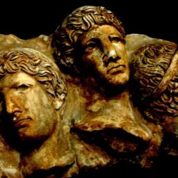 Three Faces Greco-Roman Wall Sculpture Art Plaque - thumbnail 2