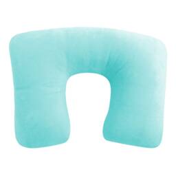 Travel Pillow - Inflatable U-Shaped Neck With Removable Washable Flock Cover - thumbnail 4
