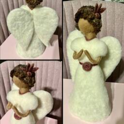 Christmas Angel Tree Topper Etutorial Pattern PDF Waldorf Inspired Craft Fleece Angel, Tree Topper Angel - thumbnail 4