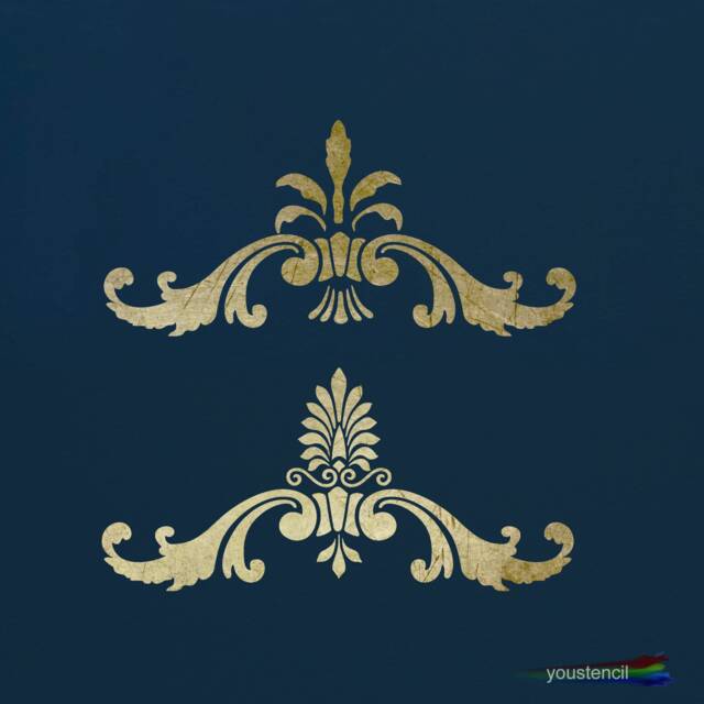 Victorian Ornament Stencil, For Walls, Art & Furniture. St13 - image 1