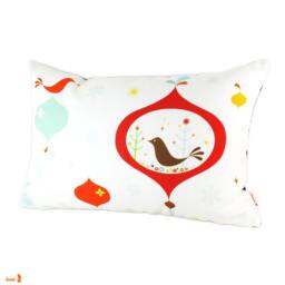 Birdie Christmas Ornament Pillow Limited Edition Decorative Pillow With Down Filler - thumbnail 2
