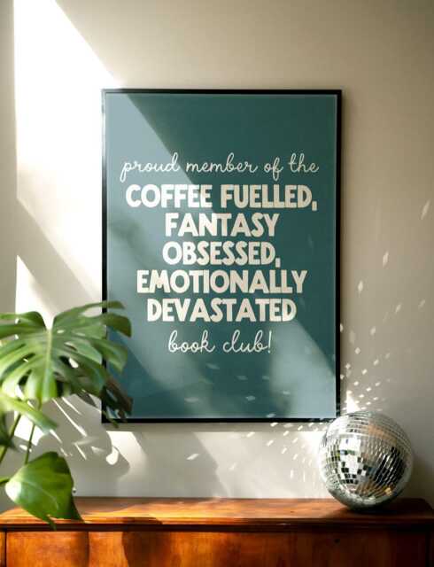 Fantasy Obsessed - Book Posters, Quotes Print, Bookish Art Print Romantasy Funny Acotar, Throne Of Glass, Empyrean, Crescent City - image 1