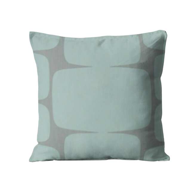 Scion Lohko Cushion Cover Light Blue Grey Graphic Linen Pillow - image 1