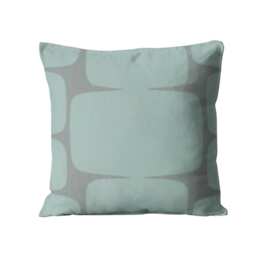 Scion Lohko Cushion Cover Light Blue Grey Graphic Linen Pillow - thumbnail 1