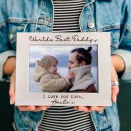 World's Best Daddy Personalised Photo Frame - Baby Gift For New Dad From Kids Dad's Birthday Fathers Day - thumbnail 1