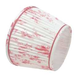 Gathered Lampshade - Cabbages & Roses Linen Various Colours Flat Bottom Lamp Or Pendant Light - thumbnail 3