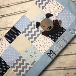 Baby Blanket/Crawling Blanket Patchwork Dog Krd3042 - thumbnail 4