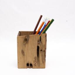 Wooden Desk Penholder - Office Accessories Venice Souvenirs - thumbnail 2