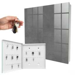 Gray Texture Key Cabinet For Home, Box Wall, Minimalist Textures, Lovers Of Elegance - thumbnail 2