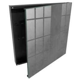 Gray Texture Key Cabinet For Home, Box Wall, Minimalist Textures, Lovers Of Elegance