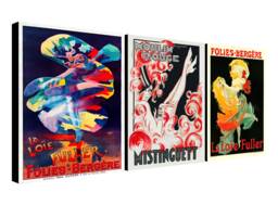 Loie Fuller Moulin Rouge Vintage Poster - 3 Piece Dance Print - thumbnail 1