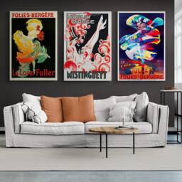 Loie Fuller Moulin Rouge Vintage Poster - 3 Piece Dance Print - thumbnail 2