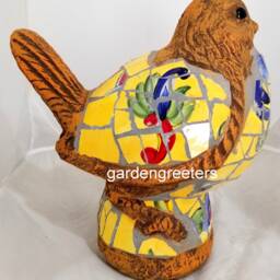 Mosaic Bird Statue Figurine-Large - thumbnail 2