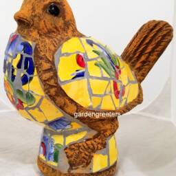 Mosaic Bird Statue Figurine-Large - thumbnail 4
