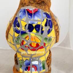 Mosaic Bird Statue Figurine-Large - thumbnail 3