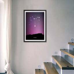 Zodiac Signs, Horoscope Constellations Posters - Poster Printing Wall Art Print For Home Office Decor Aries - thumbnail 3