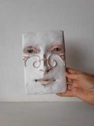 Florentine Style Ceramic Head Sculpture With Baroque Flourishes, Italian Art Lover Gift, No.3 - thumbnail 1