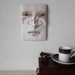 Florentine Style Ceramic Head Sculpture With Baroque Flourishes, Italian Art Lover Gift, No.3 - thumbnail 3