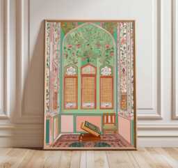 Islamic Poster, Muslim Wall Art, Architecture Print, Middle Eastern Decor, Mosque Art Prints, Culture Gift - thumbnail 1
