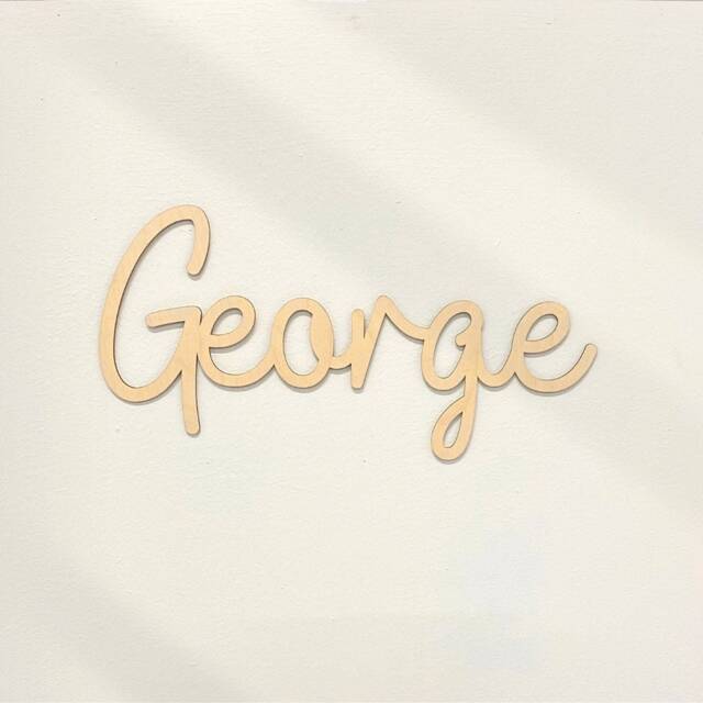 Personalised Wooden Name Sign - Wall Lettering Custom Nursery Playroom Decor Children's Bedroom Art Bedroom/Nursery - image 1