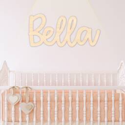 Personalised Wooden Name Sign - Wall Lettering Custom Nursery Playroom Decor Children's Bedroom Art Bedroom/Nursery - thumbnail 3