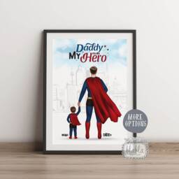 Daddy & Daughter, My Dad Is Me Hero, Father's Day Gift, Gift For Daddy, Dad, Me - thumbnail 2