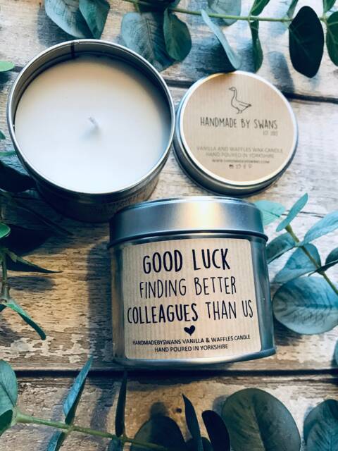 Funny Candle, Colleague Gift, Funny Women Gift, Coworker Gift, Humorous Vanilla Joke Leaving Gift For Friend - image 1