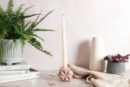 Geometric Concrete Candlestick Holder - Unique & Stylish Home Decor