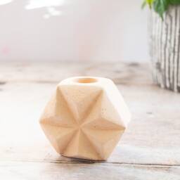 Geometric Concrete Candlestick Holder - Unique & Stylish Home Decor - thumbnail 3