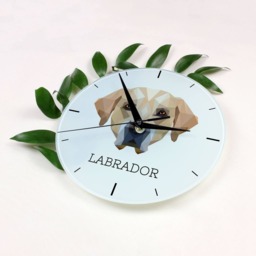 A Clock With A Labrador Retriever Dog. New Collection The Geometric Dog - thumbnail 2