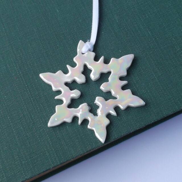 Snowflake Ornament - Christmas Decorations Stocking Filler Tree Decorations Ornaments Xmas Decoration - image 1