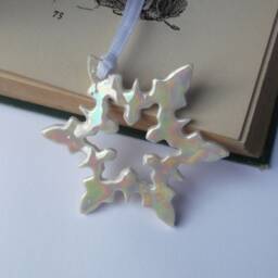 Snowflake Ornament - Christmas Decorations Stocking Filler Tree Decorations Ornaments Xmas Decoration - thumbnail 2