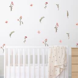 Boho Flower Wall Decals Wildflower Nursery Decor - thumbnail 1