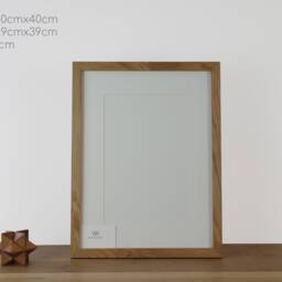 Solid Oak Wood Picture Frame - thumbnail 3