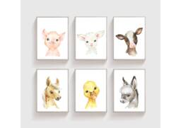 Farm Animals Prints Nursery Prints, Decor, Boys Girls Decor, Farmyard Nursery, Farmyard Toddler - thumbnail 1