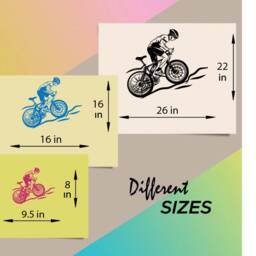 In-Style Decals Wall Vinyl Decal Home Decor Art Sticker Mountain Biking Extreme Sports Bicycle Bike Man Any Room Removable Mural Design 334 - thumbnail 2