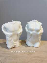 The Male Angel & Femald Goddess Decor Handmade Handpoured - Fragranced Soy Wax Sculpture Candle Set - thumbnail 1
