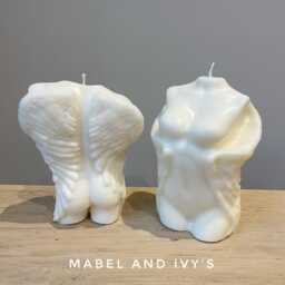 The Male Angel & Femald Goddess Decor Handmade Handpoured - Fragranced Soy Wax Sculpture Candle Set - thumbnail 2