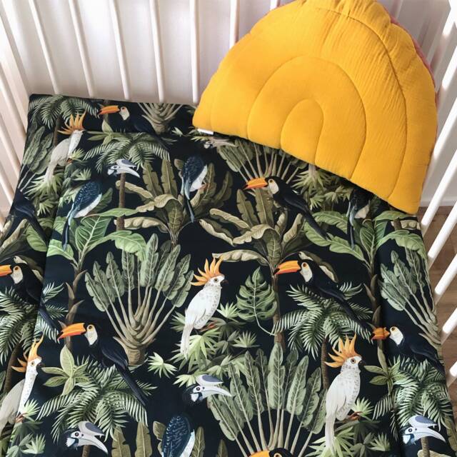 Timeless Jungle - Box Rug - Boxkleed, Padded Baby Play Mat, Crawling Blanket, Bedspread, Krabbeldecke - image 1